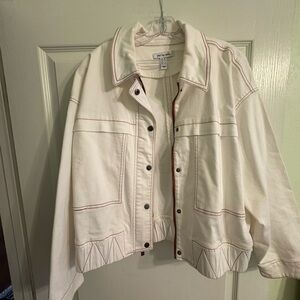 Women's White Denim Jacket
